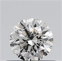 Natural Diamond 0.50 Carats, Round with Excellent Cut, G Color, I1 Clarity and Certified by GIA