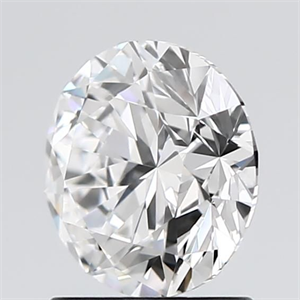 Picture of Natural Diamond 1.23 Carats, Round with Excellent Cut, D Color, IF Clarity and Certified by GIA