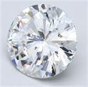 Natural Diamond 3.01 Carats, Round with Very Good Cut, E Color, VS2 Clarity and Certified by GIA