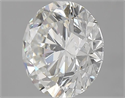 Natural Diamond 4.02 Carats, Round with Excellent Cut, J Color, SI1 Clarity and Certified by GIA