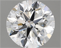 Natural Diamond 2.01 Carats, Round with Very Good Cut, F Color, VVS1 Clarity and Certified by GIA