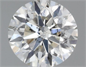 Natural Diamond 0.46 Carats, Round with Very Good Cut, H Color, SI2 Clarity and Certified by IGI