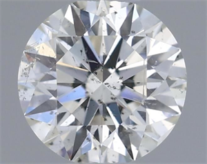 Picture of Natural Diamond 0.40 Carats, Round with Excellent Cut, H Color, SI2 Clarity and Certified by IGI