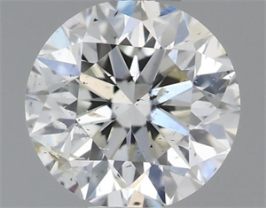 Picture of Natural Diamond 0.43 Carats, Round with Very Good Cut, H Color, SI2 Clarity and Certified by IGI