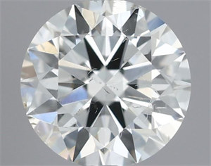 Picture of Natural Diamond 0.40 Carats, Round with Excellent Cut, I Color, SI2 Clarity and Certified by IGI