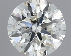 Picture of Natural Diamond 0.40 Carats, Round with Excellent Cut, I Color, SI2 Clarity and Certified by IGI