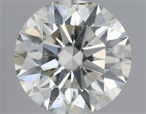 Picture of Natural Diamond 0.40 Carats, Round with Excellent Cut, J Color, SI2 Clarity and Certified by IGI