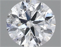 Natural Diamond 0.50 Carats, Round with Excellent Cut, E Color, SI2 Clarity and Certified by IGI