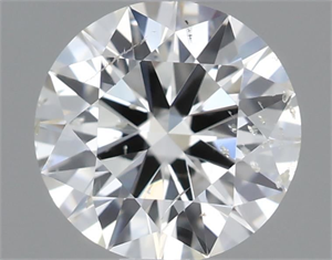 Picture of Natural Diamond 0.50 Carats, Round with Excellent Cut, H Color, SI2 Clarity and Certified by IGI