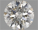 Natural Diamond 0.59 Carats, Round with Excellent Cut, J Color, VVS2 Clarity and Certified by IGI