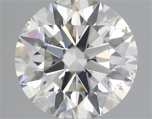 Picture of Natural Diamond 0.50 Carats, Round with Excellent Cut, I Color, SI2 Clarity and Certified by IGI