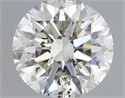 Natural Diamond 0.50 Carats, Round with Excellent Cut, I Color, SI2 Clarity and Certified by IGI