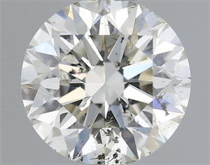 Picture of Natural Diamond 0.50 Carats, Round with Excellent Cut, I Color, SI2 Clarity and Certified by IGI