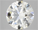 Natural Diamond 4.52 Carats, Round with Excellent Cut, K Color, VS1 Clarity and Certified by GIA