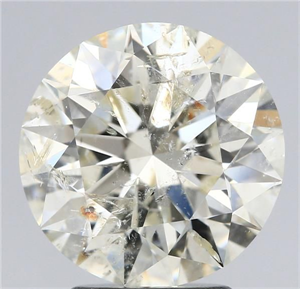 Picture of Natural Diamond 3.12 Carats, Round with Excellent Cut, K Color, I1 Clarity and Certified by IGI