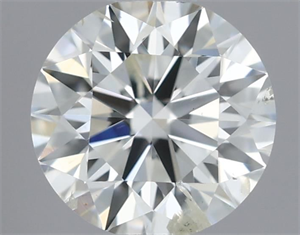 Picture of Natural Diamond 0.41 Carats, Round with Excellent Cut, H Color, SI2 Clarity and Certified by IGI