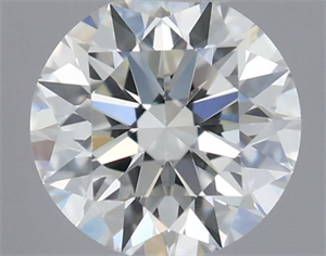 Picture of Natural Diamond 0.42 Carats, Round with Excellent Cut, I Color, VVS1 Clarity and Certified by GIA