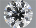 Natural Diamond 0.50 Carats, Round with Very Good Cut, H Color, SI2 Clarity and Certified by GIA