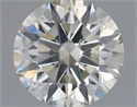 Natural Diamond 0.53 Carats, Round with Excellent Cut, K Color, SI2 Clarity and Certified by IGI