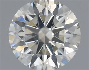 Picture of Natural Diamond 0.53 Carats, Round with Excellent Cut, K Color, SI2 Clarity and Certified by IGI