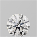 Natural Diamond 0.50 Carats, Round with Excellent Cut, H Color, SI1 Clarity and Certified by IGI