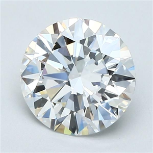 Picture of Natural Diamond 1.56 Carats, Round with Excellent Cut, F Color, VS1 Clarity and Certified by GIA