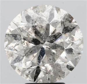 Picture of Natural Diamond 5.41 Carats, Round with Excellent Cut, J Color, I1 Clarity and Certified by IGI