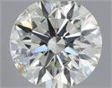 Natural Diamond 0.51 Carats, Round with Excellent Cut, I Color, SI2 Clarity and Certified by IGI