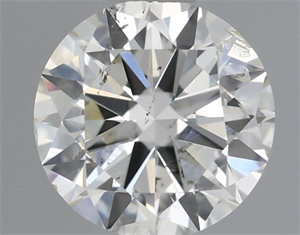 Picture of Natural Diamond 0.50 Carats, Round with Very Good Cut, I Color, SI2 Clarity and Certified by IGI