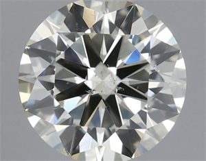 Picture of Natural Diamond 0.50 Carats, Round with Excellent Cut, K Color, SI2 Clarity and Certified by IGI