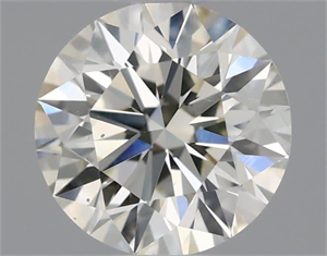 Picture of Natural Diamond 0.61 Carats, Round with Excellent Cut, J Color, VS2 Clarity and Certified by IGI