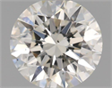 Natural Diamond 0.60 Carats, Round with Excellent Cut, I Color, VS2 Clarity and Certified by IGI