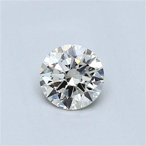 Picture of Natural Diamond 0.40 Carats, Round with Excellent Cut, K Color, VVS2 Clarity and Certified by GIA