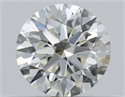 Natural Diamond 0.43 Carats, Round with Excellent Cut, K Color, VVS2 Clarity and Certified by GIA