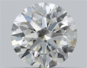 Picture of Natural Diamond 0.43 Carats, Round with Excellent Cut, K Color, VVS2 Clarity and Certified by GIA