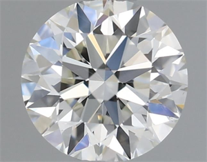 Picture of Natural Diamond 0.51 Carats, Round with Excellent Cut, H Color, VS2 Clarity and Certified by IGI