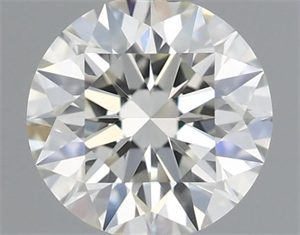 Picture of Natural Diamond 0.52 Carats, Round with Excellent Cut, K Color, VVS1 Clarity and Certified by GIA