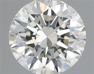 Picture of Natural Diamond 0.54 Carats, Round with Excellent Cut, K Color, VVS1 Clarity and Certified by GIA