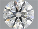 Natural Diamond 0.52 Carats, Round with Excellent Cut, K Color, VVS1 Clarity and Certified by GIA