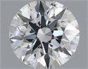 Natural Diamond 0.40 Carats, Round with Excellent Cut, H Color, SI1 Clarity and Certified by IGI