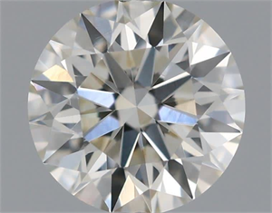 Picture of Natural Diamond 0.56 Carats, Round with Excellent Cut, K Color, VVS2 Clarity and Certified by IGI