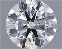 Natural Diamond 0.52 Carats, Round with Very Good Cut, H Color, VVS1 Clarity and Certified by IGI