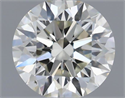 Natural Diamond 0.50 Carats, Round with Excellent Cut, J Color, VS2 Clarity and Certified by IGI