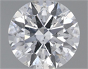 Natural Diamond 0.50 Carats, Round with Excellent Cut, E Color, I1 Clarity and Certified by GIA