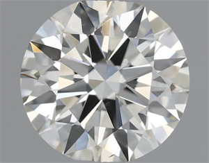 Picture of Natural Diamond 0.50 Carats, Round with Excellent Cut, I Color, VS2 Clarity and Certified by IGI