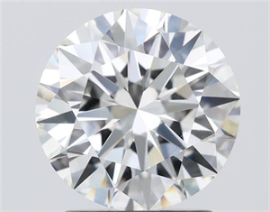 Picture of Natural Diamond 2.01 Carats, Round with Excellent Cut, H Color, VVS2 Clarity and Certified by GIA