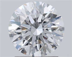 Picture of Natural Diamond 1.60 Carats, Round with Excellent Cut, D Color, VS2 Clarity and Certified by GIA