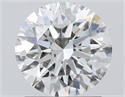 Natural Diamond 1.52 Carats, Round with Excellent Cut, H Color, VS2 Clarity and Certified by GIA