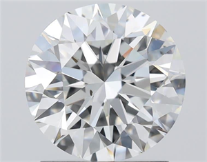 Picture of Natural Diamond 1.52 Carats, Round with Excellent Cut, H Color, VS2 Clarity and Certified by GIA