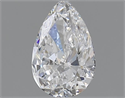 Natural Diamond 1.00 Carats, Pear with  Cut, D Color, SI1 Clarity and Certified by GIA